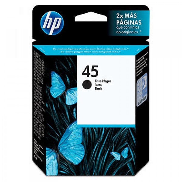 Tinta para HP DeskJet 950 / HP 45 | 2403 - Tinta 51645AL para HP DeskJet 950. Color Negro. Rendimiento 930 Páginas al 5%.