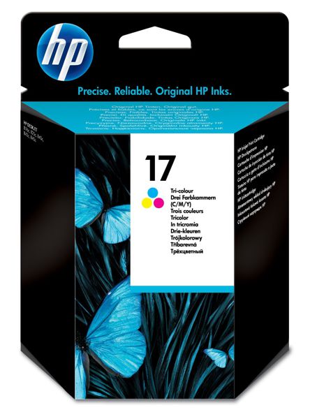 Tinta para HP DeskJet 825 / HP 17 | 2208 - C6625A / Original Ink Cartridge HP 17 Tricolor (C-M-Y). HP17 