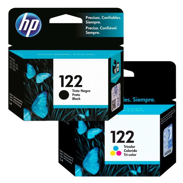 Tinta para HP DeskJet 1000 / HP 122 | 2301 - HP 122 / kit Original Ink Cartridge HP. Incluye: CH561HL CH561HL HP122 