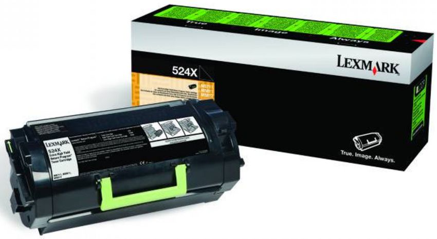 Toner Lexmark 524X / Negro 45k | 2405 - Toner Lexmark 52D4X00 Negro. Rendimiento 45.000 Páginas al 5%. Lexmark MS812de MS812dn MS811dn 