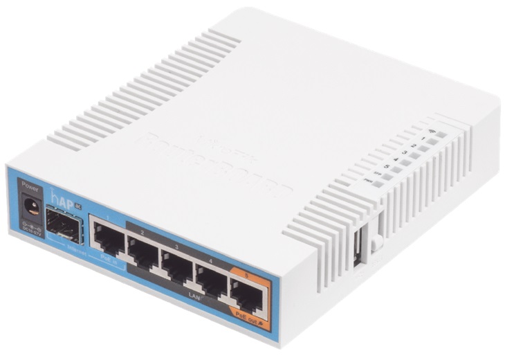 xx Access Point MikroTik hAP ac Dual Band / 1750Mbps / 2.5dBi | 2210 - RB962UIGS-5HACT2HNT / AP inalámbrico Dual Band con Antena omnidireccional de 2.5 dBi, Arquitectura MIPSBE, Wi-Fi 802.11n/ac, Velocidad 1750Mbps, RAM 128MB, USB for 3G/4G