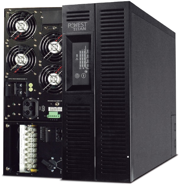  UPS Rack Online 10KVA - Powest Titan N7389 | UPS Bifasica Tipo Rack, Potencia 8.000W, Doble Conversión, Certificación RETIE, Software de monitoreo local, Factor de Potencia 0.8, Bypass estado solido, Voltajes de E-S: 120V/220V - 120/220V, NUOLT-7389