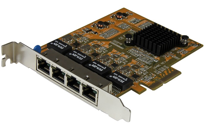 Tarjeta de Red para Workstation – StarTech ST1000SPEX43 | PCIe x4, 4-Port Gigabit, Chipset Realtek RTL8111G, Perfil Standard, Conector PCI Express x4