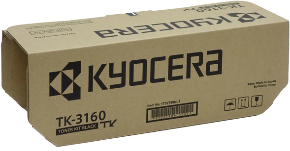 Toner Kyocera TK-3162 / Negro 12.5k | 2404 - Toner Original Kyocera TK-3162 1T02T90US1 Negro. Rendimiento 12.500 Páginas al 5%. 1T02T90US0 FS-M3145dn FS-M3645dn FS-P3045dn FS-P3145dn 