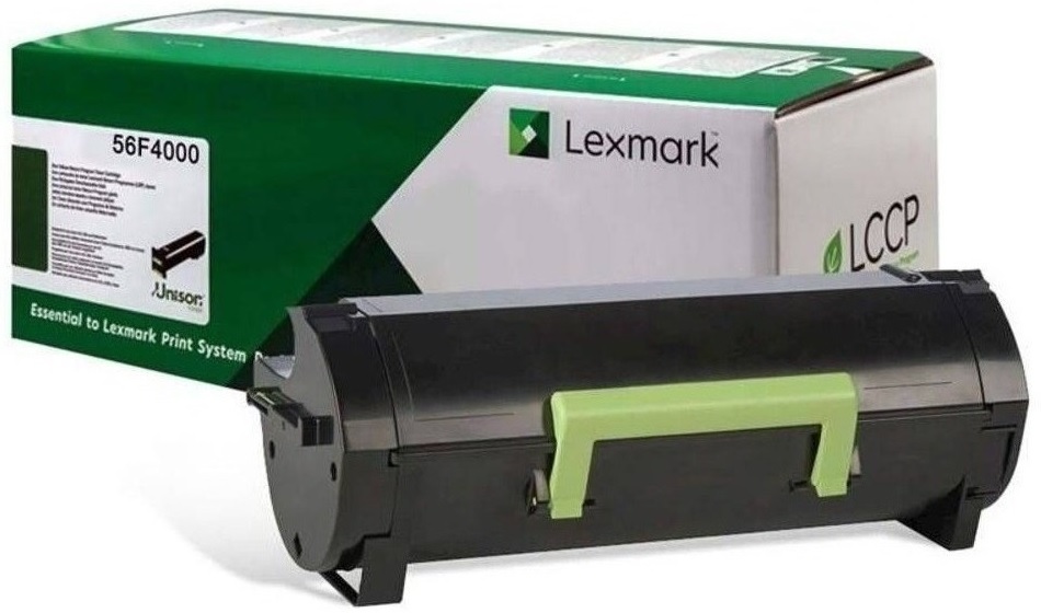 Toner Lexmark 56F4000 / Negro 6k | 2405 - Toner Lexmark 56F4000. Rendimiento 6.000 Pág al 5%. Lexmark MS321 MS421 MS621 MS622 MX321 MX421 MX521 MX522 MS622 