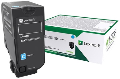 Toner Lexmark 74C4HC0 / Cian 12k | 2405 - Toner Lexmark 74C4HC0 Cian. Rendimiento 12.000 Páginas al 5%. Lexmark CS725de 