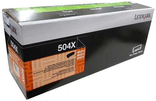 Toner Lexmark 504X / Negro 10k | 2405 - Toner Lexmark 50F4X00 Negro. Rendimiento 10.000 Páginas al 5%. Lexmark MS410 MS510 MS610 