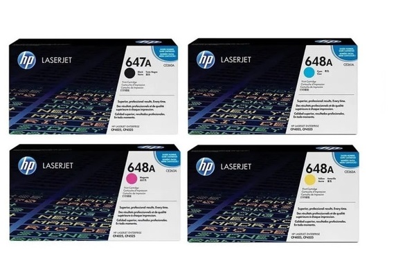Toner para HP CP4520 / HP 648A | 2402 - Toner para HP Color LaserJet Enterprise CP4520. El Kit Incluye: CE261A Cian, CE262A Amarillo, CE263A Magenta. Rendimiento 11.000 Páginas al 5%.  HP CP4520dn CP4520n  