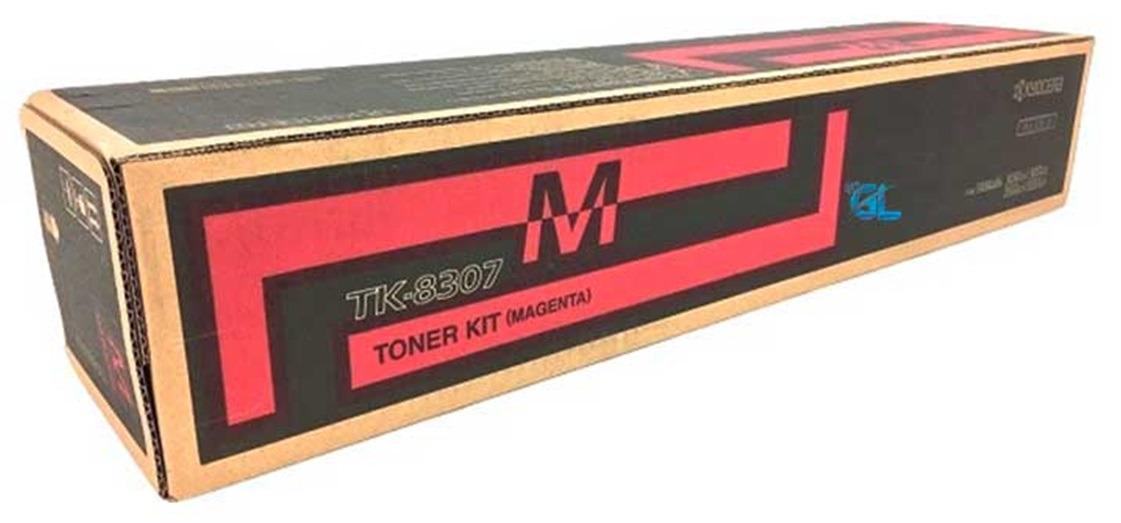 Toner Kyocera TK-8307M / Magenta 15k | 2404 - Toner Kyocera TK-8307M Magenta. Rendimiento 15.000 Páginas al 5%. 1T02LKBUS0 TA-3050ci TA-3051ci TA-3550ci TA-3551ci