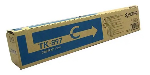 Toner Kyocera TK-897C / Cian 6k | 2404 - Toner Original Kyocera TK 897C Cian. Rendimiento Estimado: 6.000 Páginas al 5%.1T02K0CUS0  