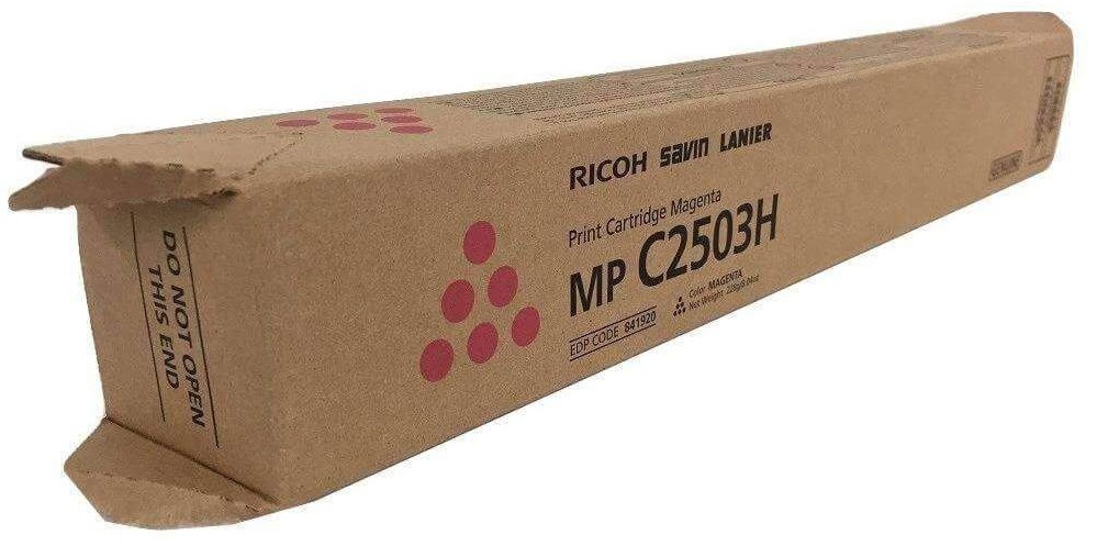 Toner Ricoh MP C2503H / Magenta 9.5k | 2404 - Toner Ricoh MP C2503H 841920Magenta. Rendimiento 9.500 Páginas al 5%. Ricoh MP C2003 MP C2004 MP C2503 MP C2504  