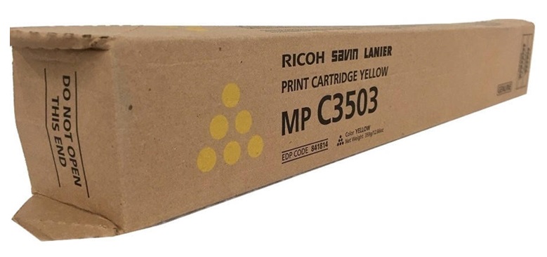 Toner Ricoh MP C3503 / Amarillo 18k | 2404 - Toner Ricoh MP C3503 841814 Amarillo. Rendimiento 18.000 Páginas al 5%. Ricoh MP C3003 MP C3004 MP C3503 MP C3504 