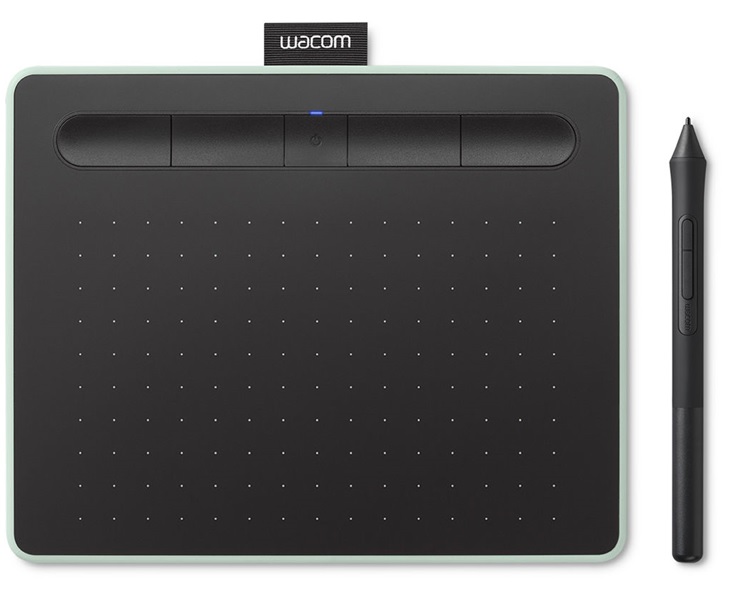 Wacom Intuos CTL4100WLE0 / 7'' | 2205 - Wacom Intuos Wireless Graphics Drawing Tablet con software adicional incluido, Área activa 152.40 x 93.98 mm, 4096 Niveles de sensibilidad a la presión, Conectividad USB y Bluetooth, 4 ExpressKeys programables