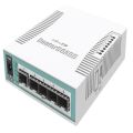 Switch  6-Puertos SFP / MikroTik CRS106-1C-5S | 2405 - Cloud Router Switch Capa 3 con 5-Puertos SFP Gigabit, 1-Puerto Combinado (LAN/SFP) Gigabit, 1-Puerto Serial RJ45, PoE Pasivo, Procesador QCA8511 400MHz, Memoria RAM 128MB, Memoria ROM 16MB