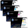 Toner para HP M652 / HP 655A | 2405 - HP 655A | Toner para HP Color LaserJet Enterprise M652. El Kit Incluye: CF450A Negro, CF451A Cyan, CF452A Amarillo, CF453A Magenta. Rendimiento: Negro 12.500 / Color 10.500 Páginas al 5%. HP M652dn M652n  