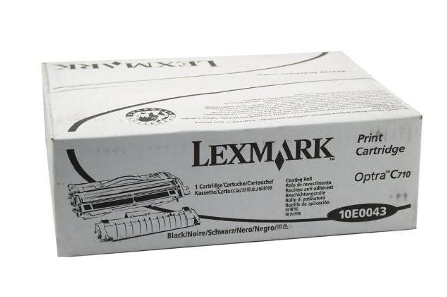 Toner Original - Lexmark 10E0043 Negro | Para uso con Impresoras Lexmark Optra C710. Rendimiento Estimado 10.000 Páginas con cubrimiento al 5%.  Lexmark 10E0043