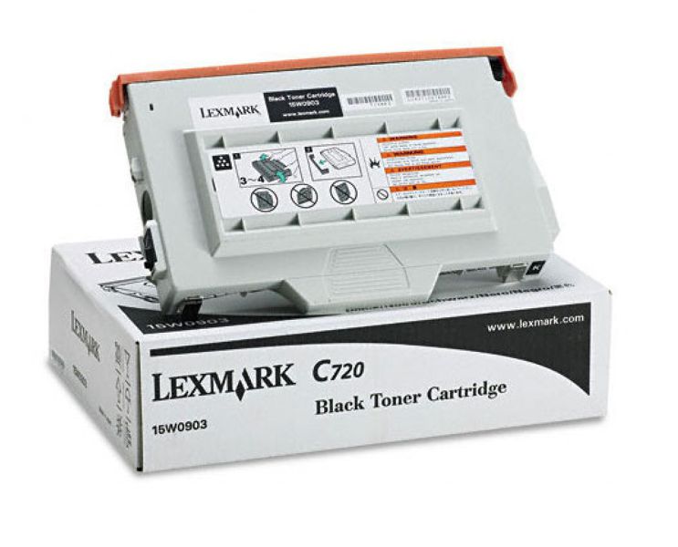 Toner Original - Lexmark 15W0903 Negro | Para uso con Impresoras Lexmark C720, T622, X720MFP  Lexmark 15W0903  Rendimiento Estimado 7.200 Páginas con cubrimiento al 5%