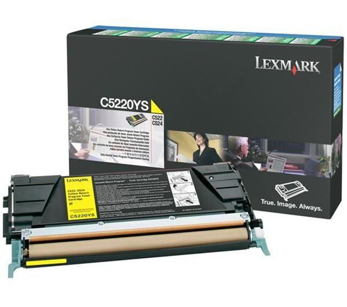 Toner para Lexmark C534 - C5220YS | Original Toner Lexmark C5220YS Amarillo 