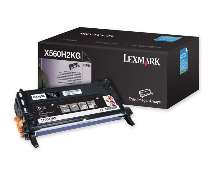 Toner Original - Lexmark X560H2KG Negro | Para uso con Impresoras Lexmark X560MFP Lexmark X560H2KG  Rendimiento Estimado 10.000 Páginas con cubrimiento al 5%