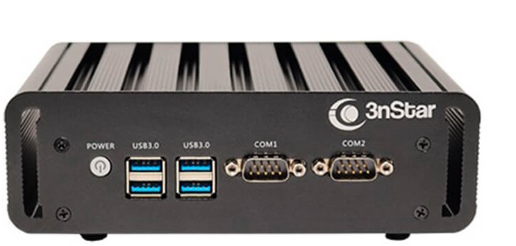  Mini-PC Industrial 3nStar PC080WV-4-120W10 / Core i3 | 2203 - Mini-Computador Industrial Intel Core i3 de 2.0Ghz, RAM: 4GB, 120GB SSD (Sata III 2.5’’), Conectividad: WiFi / Bluetooth/ 2x Ethernet Gigabit/ 4x USB/ 2x RS232 DB9/ HDMI y VGA