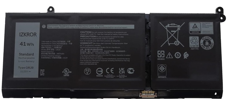 Bateria para Dell Latitude 3520 | 2401 - Batería de remplazo para Dell Latitude 3520, 100% compatible, Tecnología de iones de litio, Protección contra sobredescargas, Protección contra sobrecalentamiento.