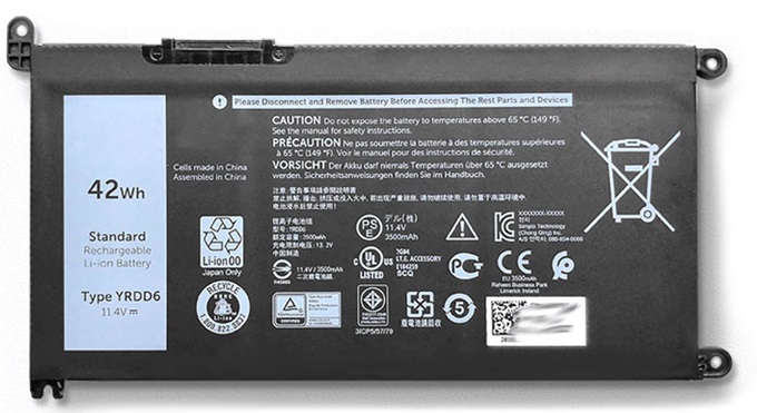 Bateria para Dell Latitude 3300 | 2401 - Batería de remplazo para Dell Latitude 3300, 100% compatible, Tecnología de iones de litio, Protección contra sobredescargas, Protección contra sobrecalentamiento. 