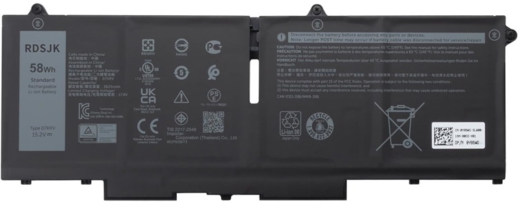Bateria para Dell Latitude 5430 | 2401 - Batería de remplazo para Dell Latitude 5430, 100% compatible, Tecnología de iones de litio, Protección contra sobredescargas, Protección contra sobrecalentamiento.