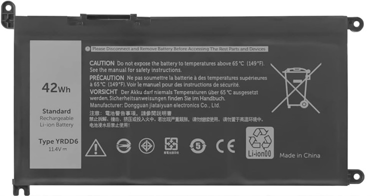 Bateria para Dell Vostro 3490 | 2401 - Batería de remplazo para Dell Vostro 3490, 100% compatible, Tecnología de iones de litio, Protección contra sobredescargas, Protección contra sobrecalentamiento.