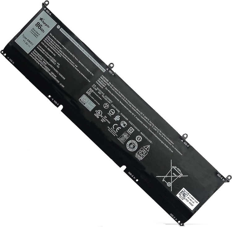 Bateria para Dell XPS 9510 | 2401 - Batería de remplazo para Dell XPS 9510, 100% compatible, Tecnología de iones de litio, Protección contra sobredescargas, Protección contra sobrecalentamiento.