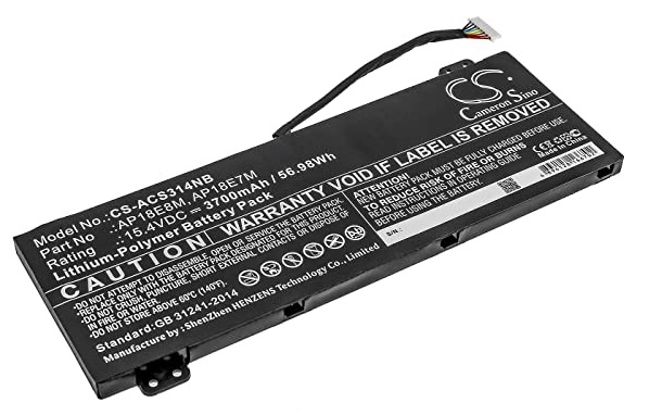 Batería para Portátiles Acer Nitro | 2204 - Batería de remplazo nueva, 100% compatible, Tecnología de iones de litio, Protección contra sobredescargas, Protección contra sobrecalentamiento. Se puede almacenar hasta 6 meses a 25 ℃.