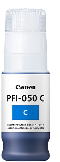 Tinta Canon PFI-050C / Cian 70 ml | 2306 - 5699C001AA / Original Tinta Canon PFI-050C, Color Cian, Rendimiento de impresión: 70 mililitros. 