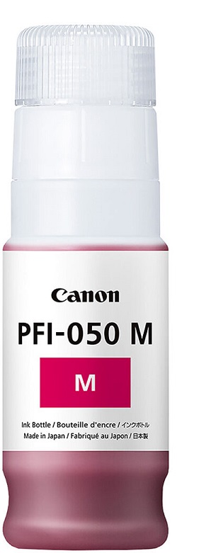 Tinta Canon PFI-050M / Magenta 70 ml | 2306 - 5700C001AA / Original Tinta Canon PFI-050M, Color Magenta, Rendimiento de impresión: 70 mililitros