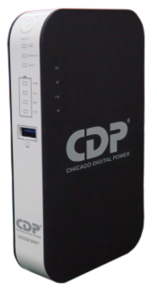 UPS para Smartphone CDP R-ECO8.8NET | Cuenta con baterías de litio de alta calidad que proveen un respaldo prolongado. Compatible con dispositivos que trabajan con voltajes bajos, smartphones, PDA, PSP, tablets, MP4, routers, módems, controles de acceso