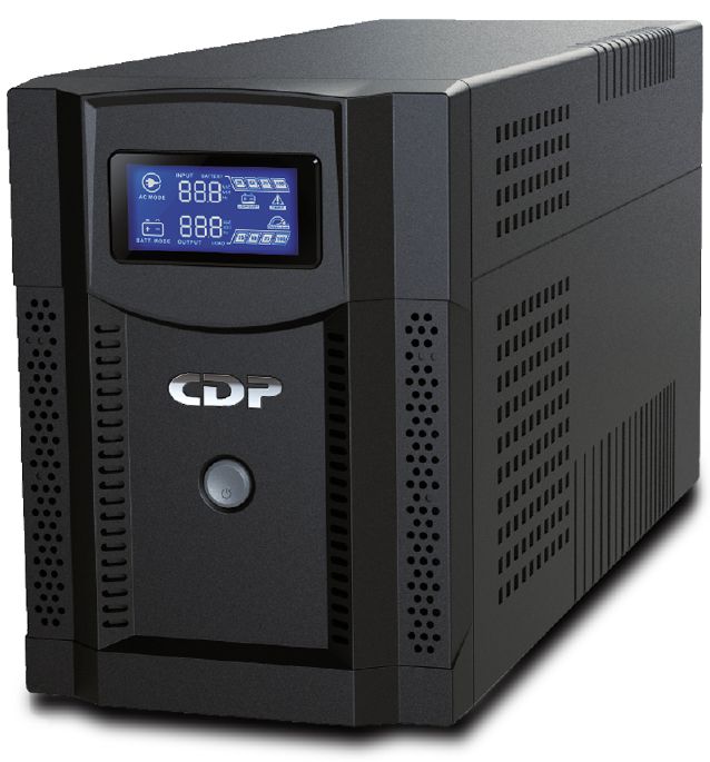 UPS Interactiva Torre - CDP UPRS 1508 / 1.5KVA | 1.5KVA / 1.05KW / 120V, Voltajes de Entrada/Salida: 120V/120V ± 10%, Puertos de salida: 10-NEMA 5-15R (5-Reguladas), Baterías 2x 12V/9Ah 