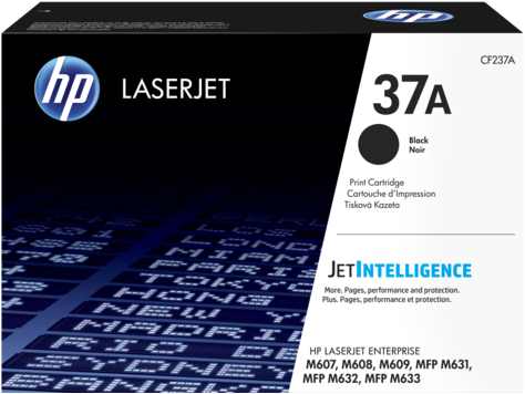 Toner para HP LaserJet M632 MFP / HP 37A  | Toner Original HP 37A CF237A Negro. Rendimiento Estimado 11.000 Páginas  al 5%. M632h  M632fht M632z 