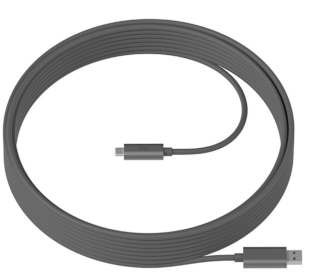 Cable para micrófono Logitech MeetUp Mic / 950-000005 | 2109 - Cable de extensión para micrófono MeetUp, Longitud Conectores: 10 m, Grosor: 4.2 mm, Altura: 42.4 mm, Ancho: 10 mm, Profundidad: 11.4 mm. 950000005