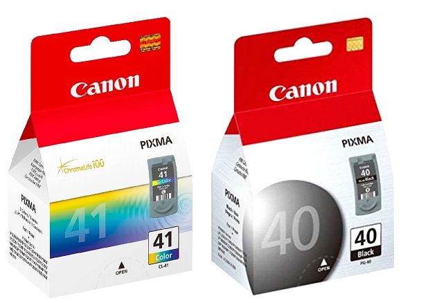 Tinta para Canon Pixma MP180 | 2202 - Tinta Original Canon. El Kit Incluye: CL-41 Tricolor, PG-40 Negro. Rendimiento Estimado (Negro & Color): 500 Páginas al 5%. 0615B050AA 0615B050AA  