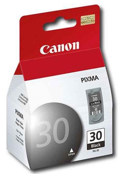 Cartuchos de Tinta Canon para Pixma MP470 - PG30BK | Original Tanque de Tinta Negra Canon PG-30BK. Rendimiento Estimado 220 Páginas al 5%. PG 30 BK.