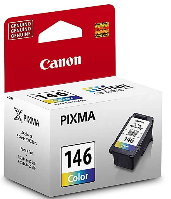 Cartuchos de Tinta Canon para Pixma MG2910 - CL146 | Original Tanque de Tinta Tricolor Canon CL-146 8277B001AA 9-ml. CL 146.   