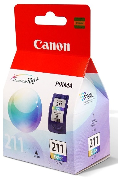 Cartuchos de Tinta Canon para Pixma MP270 - CL211 | 2201 - Original Tanque de Tinta Tricolor Canon CL-211. Rendimiento Estimado 220 Páginas al 5%. 2976B017AA, 2976B007AA