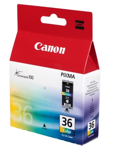 Cartuchos de Tinta Canon para Pixma IP100 - CLI36 | 2201 - Original Tanque de Tinta Tri-Color Canon CLI-36 1511B001. Rendimiento Estimado 100 Páginas. CLI36COLOR. CLI36 COLORCLI 36.