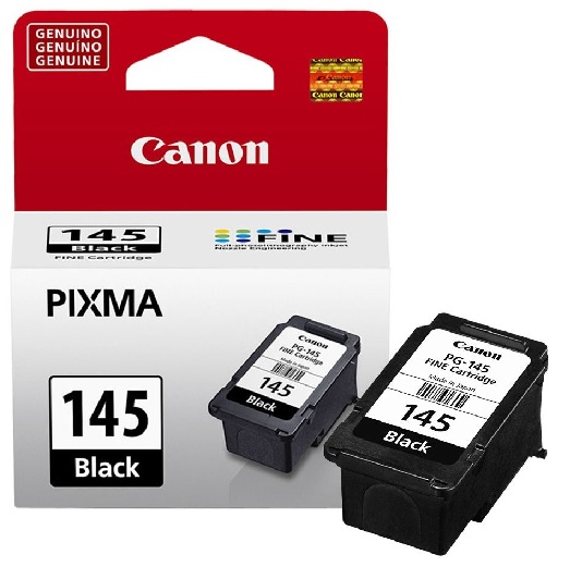 Cartuchos de Tinta Canon para Pixma MG2910 - PG145 | Original Tanque de Tinta Negra Canon PG-145 8275B001AA. Rendimiento Estimado 180 páginas al 5%. PG 145.