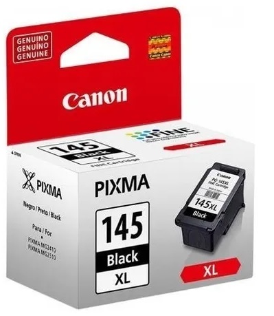 Cartuchos de Tinta Canon para Pixma MG2910 - PG145XL | Original Tanque de Tinta Negra Canon PG-145XL 8274B001AA. Rendimiento Estimado 300 páginas al 5%. PG145 XL.