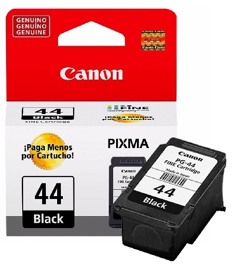 Cartuchos de Tinta Canon para Pixma E401 - PG44 | Original Tanque de Tinta Negra Canon PG-44 0441C001AA. Rendimiento Estimado 100 páginas al 5%. PG 44.