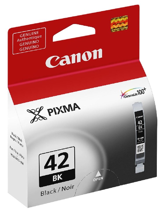 Cartuchos de Tinta Canon para Pixma PRO-100 - CLI42 BK | 2201 - Original Tanque de Tinta Negra Canon CLI-42 BK 6384B009AA 13-ml. CLI42BK.