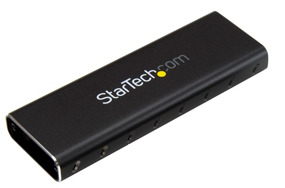 Adaptador/Convertidor de SSD SATA M.2 a USB 3.0 – StarTech SM2NGFFMBU33 | Caja externa, Convierte una unidad de disco de estado sólido SSD SATA M.2 en unidad portátil USB 3.0 de alta velocidad, Interfaz: USB 3.0, Unidades Compatibles: M.2 SATA, B-Key