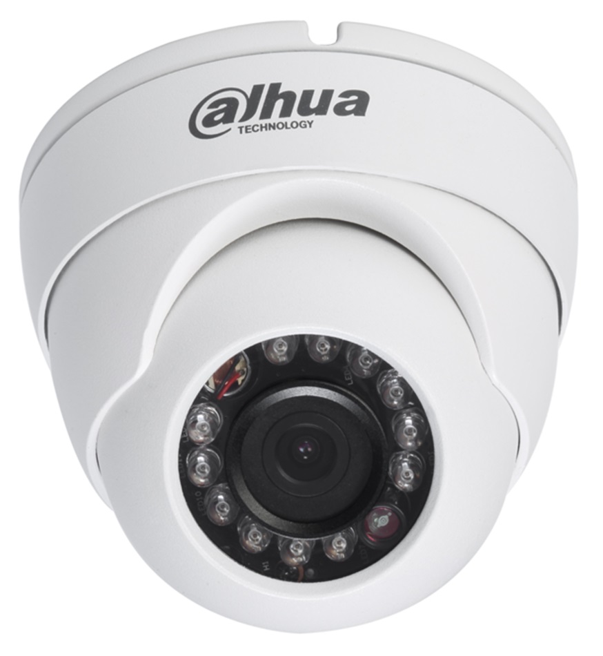 Cámara CCTV Mini Domo 1.0MP Dahua HAC-HDW1000RN-0360B-S2 | Dia/Noche Real, IR Smart Led 15m, chip CMOS 1/4', lente fijo 3.6mm, 2DNR, DWDR, AGC, BLC, HLC, 12VDC-500mA. Plástica. Garantía 1 Año en Centro de Servicio.