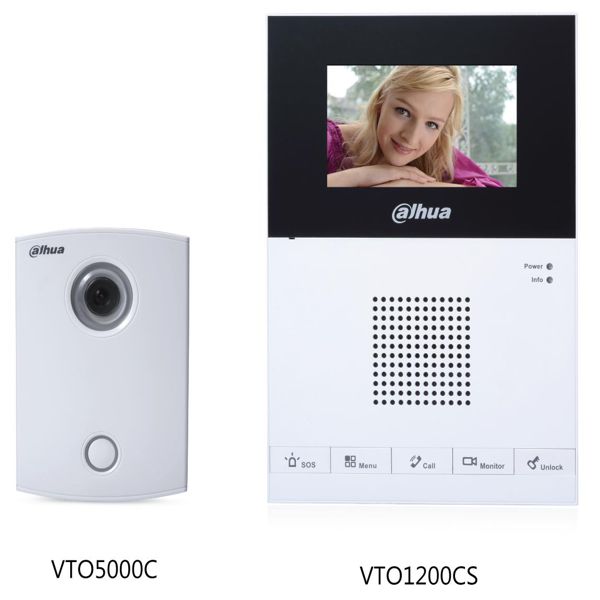 Kit Video Analogo - Dahua VTO5000C-VTH1200CS | Monitor + Portero, Pantalla 4.3'', Visión Nocturna, Audio: 1 Entrada & 1 Salida, Garantía 1 Año en Centro de Servicio