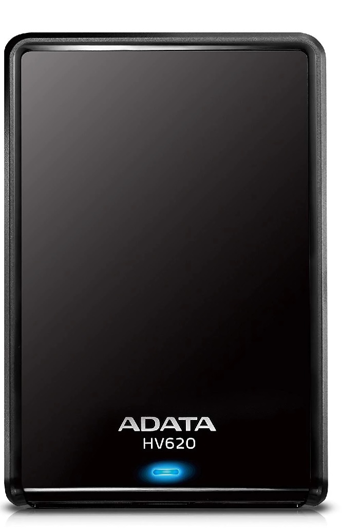 Disco Externo – ADATA HV620 / 2TB | Color Negro, Formato 2.5'', Puerto USB 3.2, Compatible con USB 2.0, Diseño resistente a rayas, Elegante y brillante, Compatible Windows, Mac & Linux, AHV620-2TU3-CBK