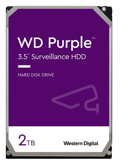 WD Purple WD22PURZ 2TB / Disco Duro Videovigilancia | 2305 - Disco Western Digital para Videovigilancia, Capacidad de almacenamiento de 2TB, Factor de forma de 3.5'', Interface SATA III 6 Gb/s, Memoria Caché de 256MB, Velocidad de Rotación 5400 rpm